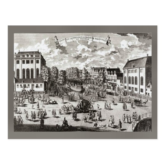 19th century Amsterdam, Portuguese Synagogue Postcard