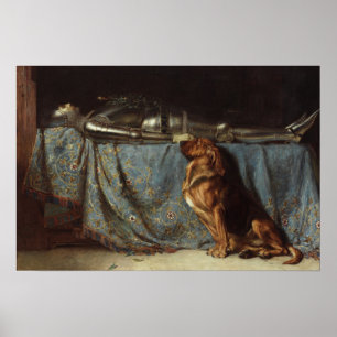 19th Century Bloodhound Poster