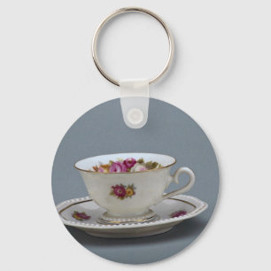 19th century coffee cup and saucer, Rosenthal, Ger Key Ring