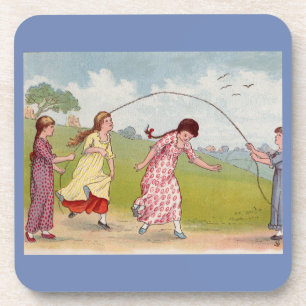 19th century girls playing jump rope coaster