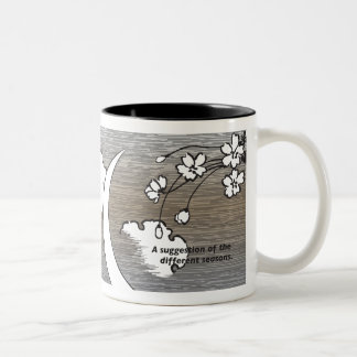 19th Century Japanese Design/Translation, seasons Two-Tone Coffee Mug