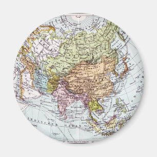 19th Century Map of Asia Magnet