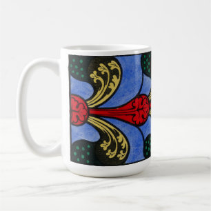 19th Century Nave Stained Glass Design Coffee Mug