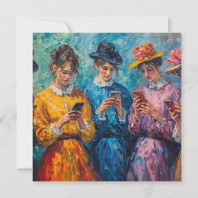 19th Century People Using Smartphones (Front)