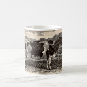 19th century print Holstein cow Coffee Mug