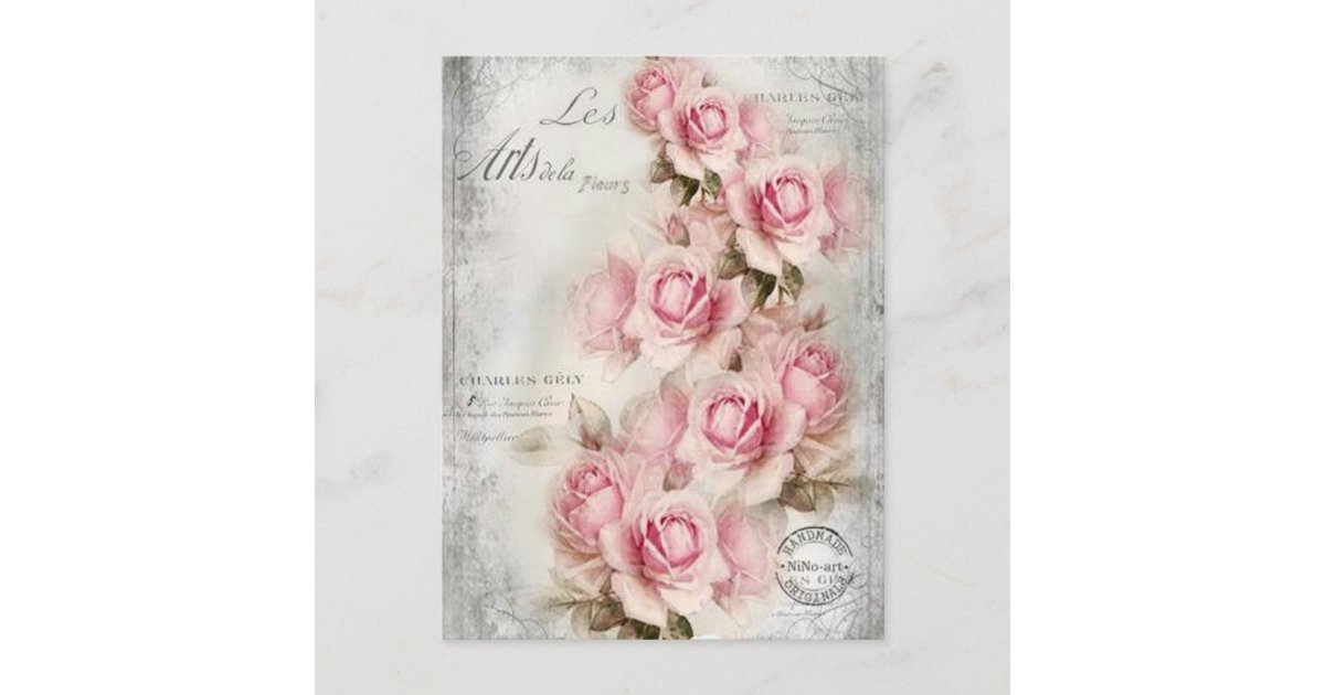 19th Roses 19th century Roses Postcard | Zazzle