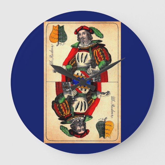 19th century tarot card no. 1 large clock (Front)