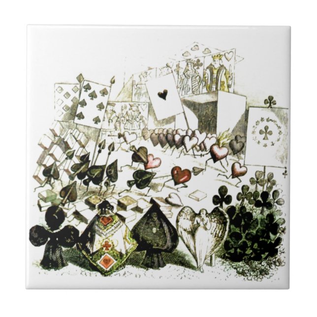 19th Century Wonderland-esque Woodcut Tile (Front)