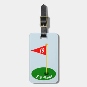 19th Hole and Your Name Luggage Tag