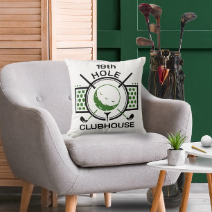 19th Hole Clubhouse Golf Cushion