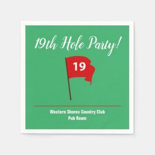19th Hole Pub Party Napkin