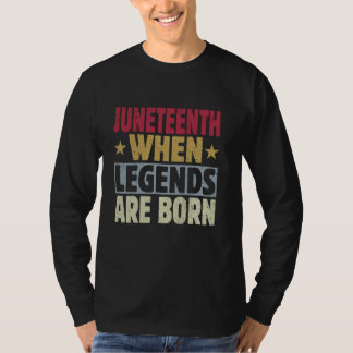 19th of June 1865 - Black History Month Juneteenth T-Shirt