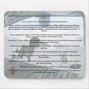 19th special forces creed camp williams veterans mouse mat