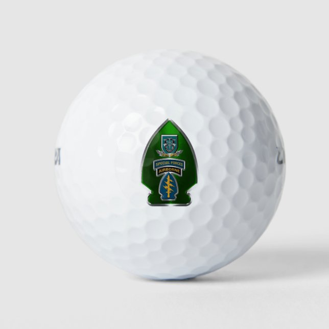 19th Special Forces Group (Airborne)  Arrowhead Golf Balls (Front)