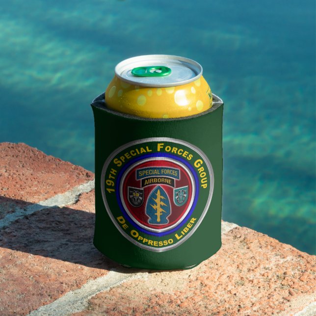 19th Special Forces Group (Airborne) Can Cooler (In Situ Pool)