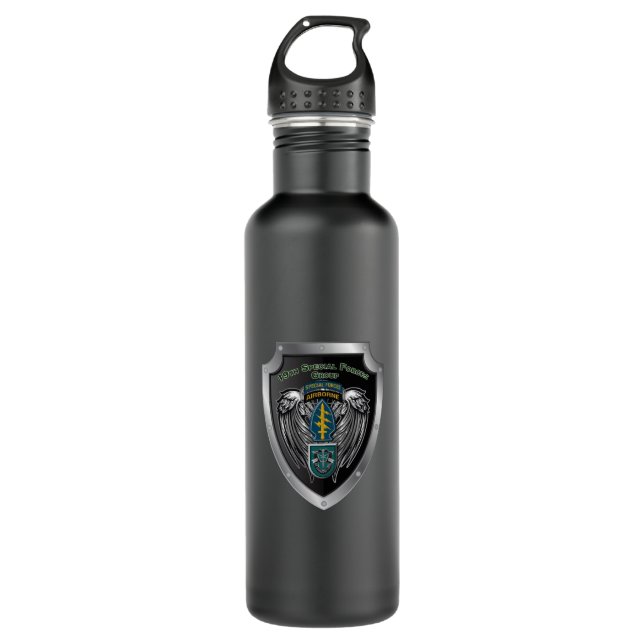 19th Special Forces Group (Airborne) Shield 710 Ml Water Bottle (Front)