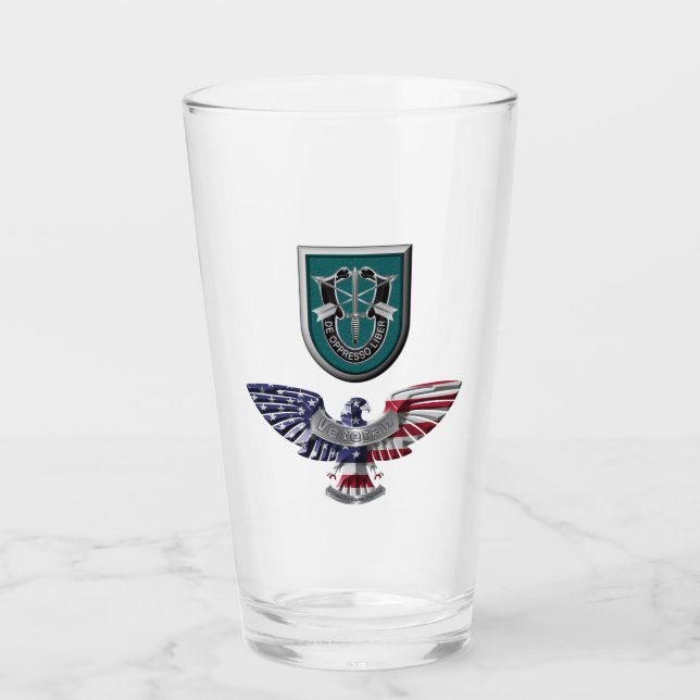 19th Special Forces Group (Airborne) Veteran Glass (Front)