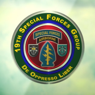 19th Special Forces Group (Airborne) Window Cling