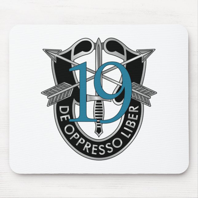 19th Special Forces Group Crest Mouse Mat (Front)