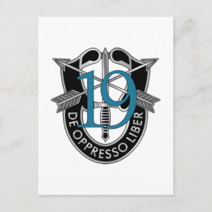 19th Special Forces Group Crest Postcard