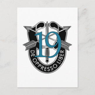 19th Special Forces Group Crest Postcard