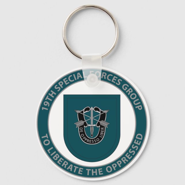 19th Special Forces Group Key Ring (Front)