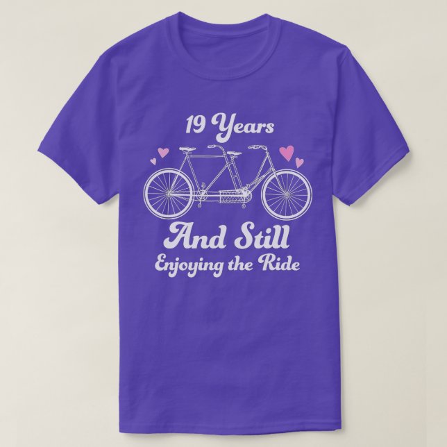 19th Wedding Anniversary  19 Years Together Gift I T-Shirt (Design Front)