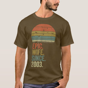 19th Wedding Anniversary Women s, Epic Wife Since T-Shirt