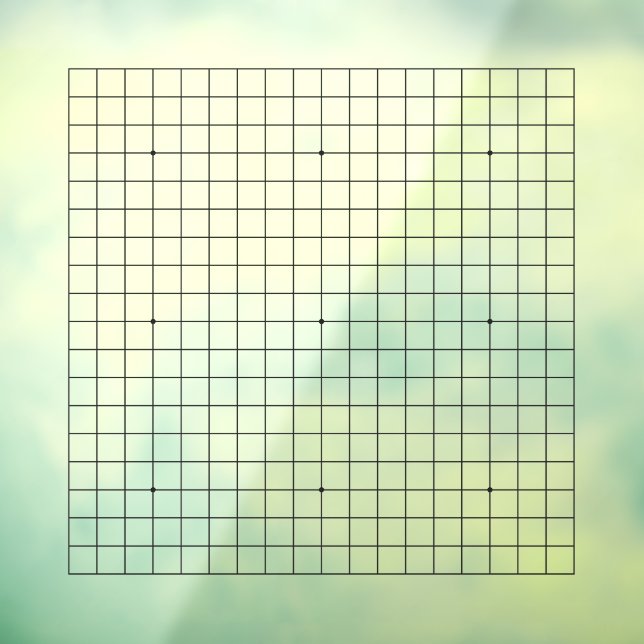 19x19 Goban Square Version Customisable Cling (Sheet 3)