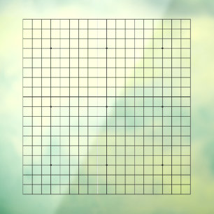 19X19 Goban Transparent Customisable Cling Decal