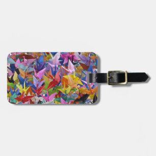 1,000 Origami Paper Cranes Photo Luggage Tag
