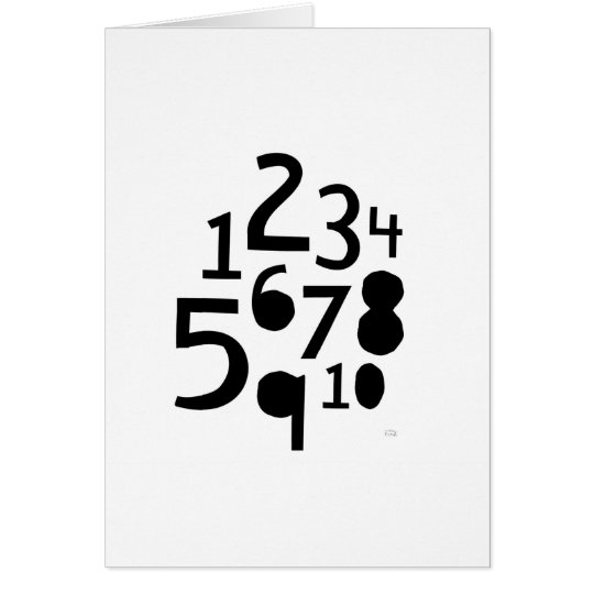 1-10 Numbers Card- Blank Card