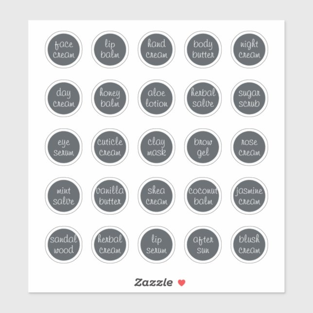 1.14" Black Customisable Cosmetic Jar Cream Balm (Sheet)