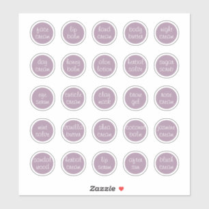 1.14" Lavender Customizable Mini Cosmetic Jar