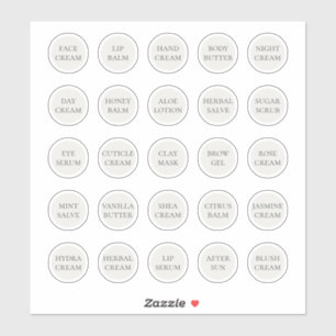 1.14" White Customisable Cosmetic Jar Cream Balm