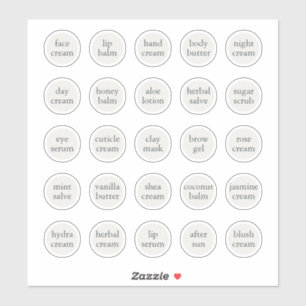 1.14" White Customisable Cosmetic Jar Cream Balm