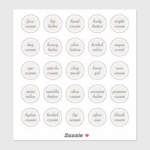 1.14" White Customizable Cosmetic Jar Cream Balm