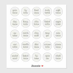 1.14" White Customizable Cosmetic Jar Cream Balm