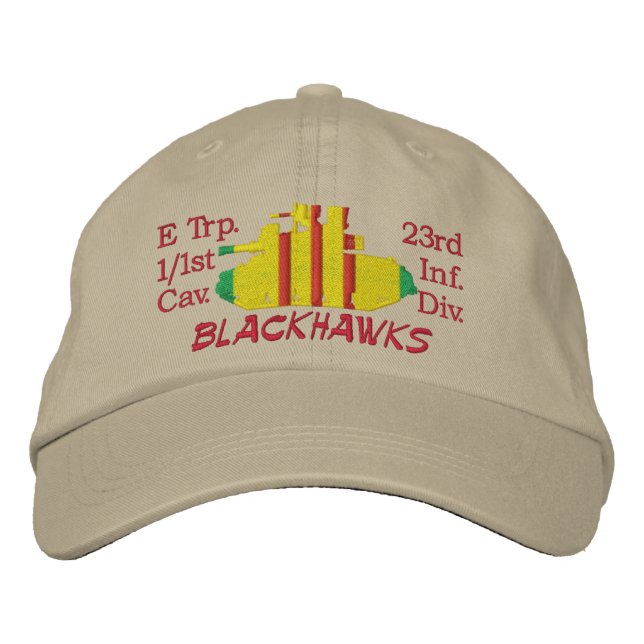 1/1st Cav. 23rd Div M551 Sheridan Embroidered Hat (Front)