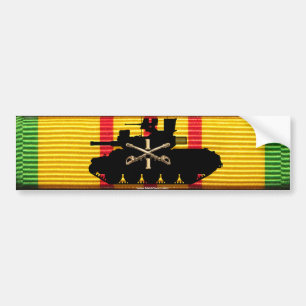 1/1st Cavalry M551 on VSM Ribbon Bumper Sticker
