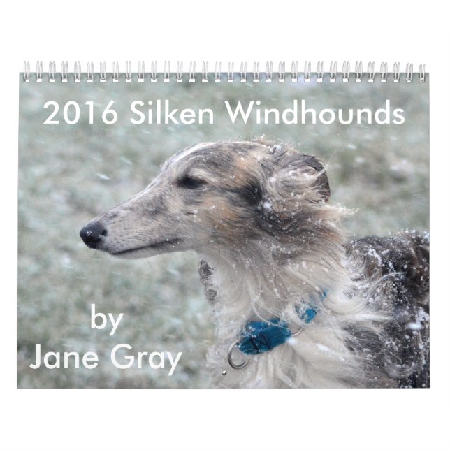 1 2016 Silken Windhounds by Jane Grey Calendar (Cover)