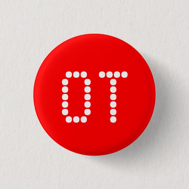 1.25" OT button - red (Front)