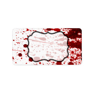 1.25"x2.75" Business Mailing Addres Label Blood Sp
