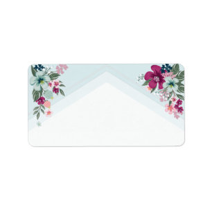 1.25"x2.75" Business Mailing Addres Label Tropical