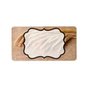 1.25"x2.75" Business Mailing Addres Label Wheat on