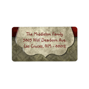 1.25"x2.75" Christmas XMAS Mailing Address Label