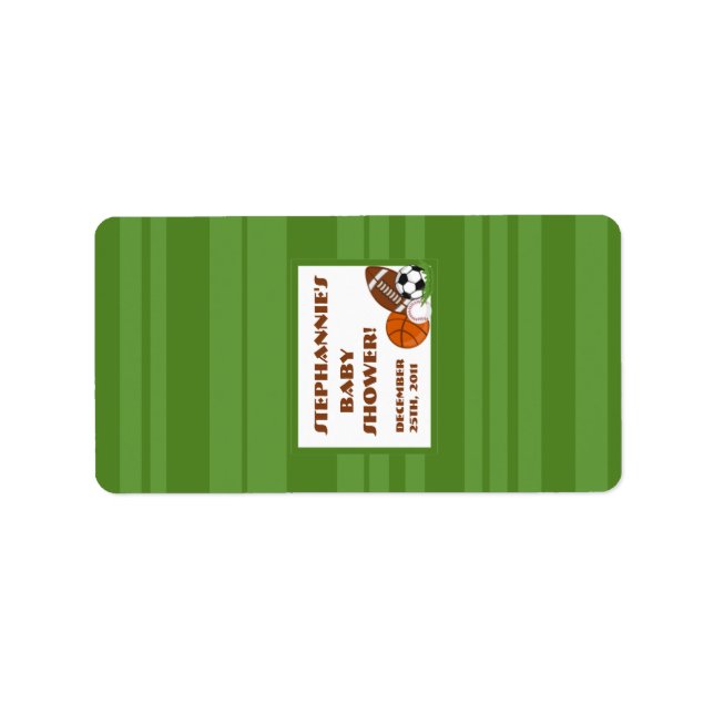 1.25"x2.75" Hershey's Miniature All Star Green Label (Front)
