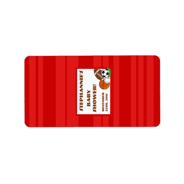 1.25"x2.75" Hershey's Miniature All Star Red Label (Front)