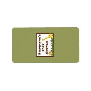 1.25"x2.75" Hershey's Miniature Jungle Babies Label