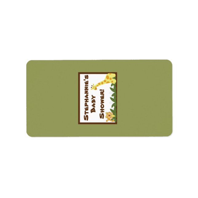 1.25"x2.75" Hershey's Miniature Jungle Babies Label (Front)